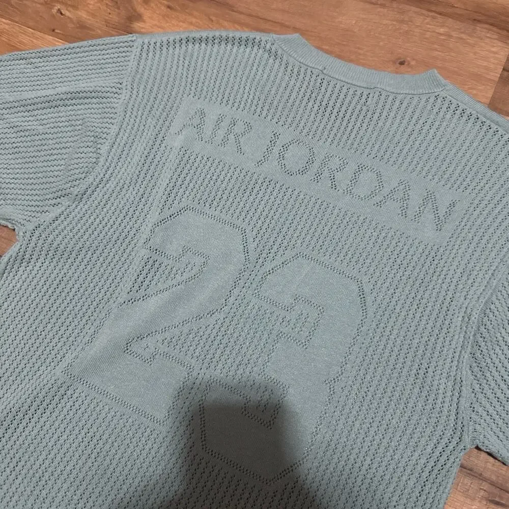 Air Jordan Knit 23 Blue HQ0766-309 Loose Fit Jersey